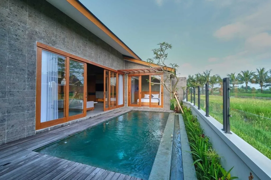 2 Bedrooms Freehold Villa in Ubud with Rice Field Views for Sale