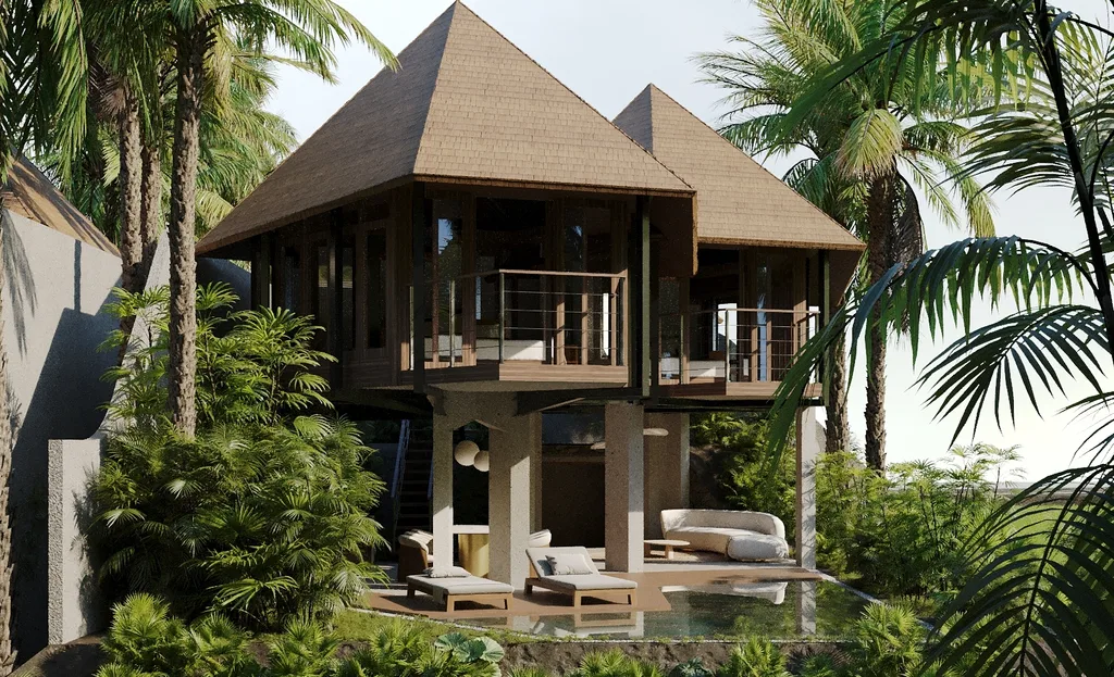 ONE BDR VILLA IN UBUD IN A COMPLEX