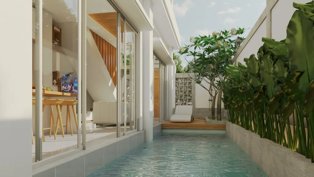 Modern Minimalist Villa in Tumbak Bayuh, Canggu for Sale