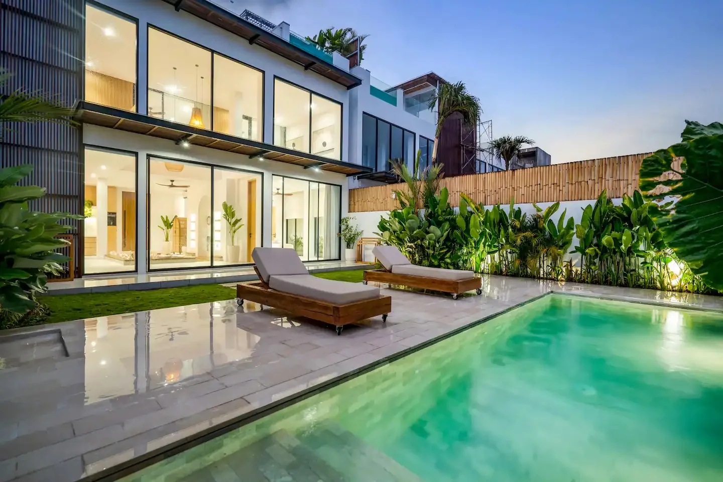 Three-Story Boho-Style Villa for Lease in Batu Bolong, Canggu