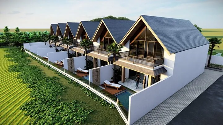 2 Bedroom Townhouses with Private Pool in Canggu