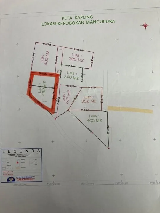 1,82 ARE Prime Land in Kerobokan for Sale