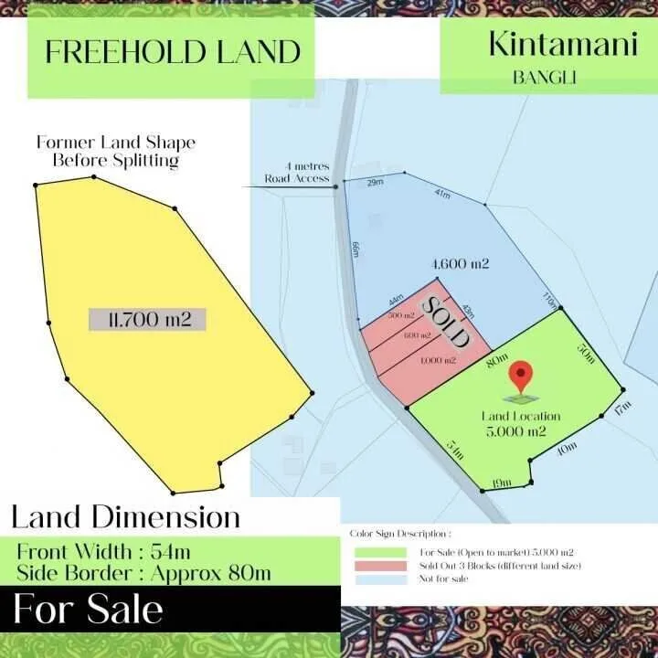 Freehold Land in Kintamani with Panoramic Mountain Views — photo 5