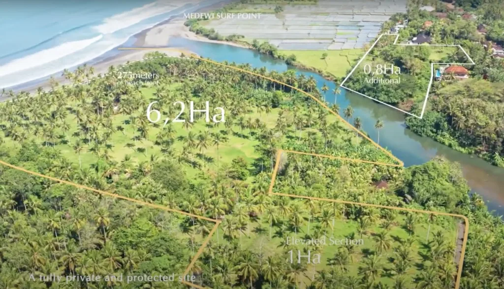 Prime Freehold Beachfront Land in Medewi for Sale — photo 2