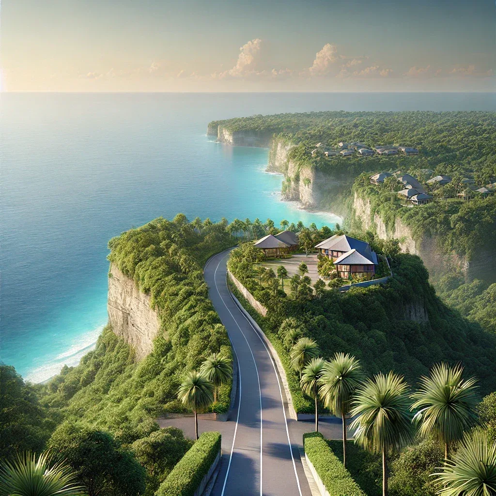 1 Hectare Cliffside Land with Ocean View in Pecatu Near Savaya