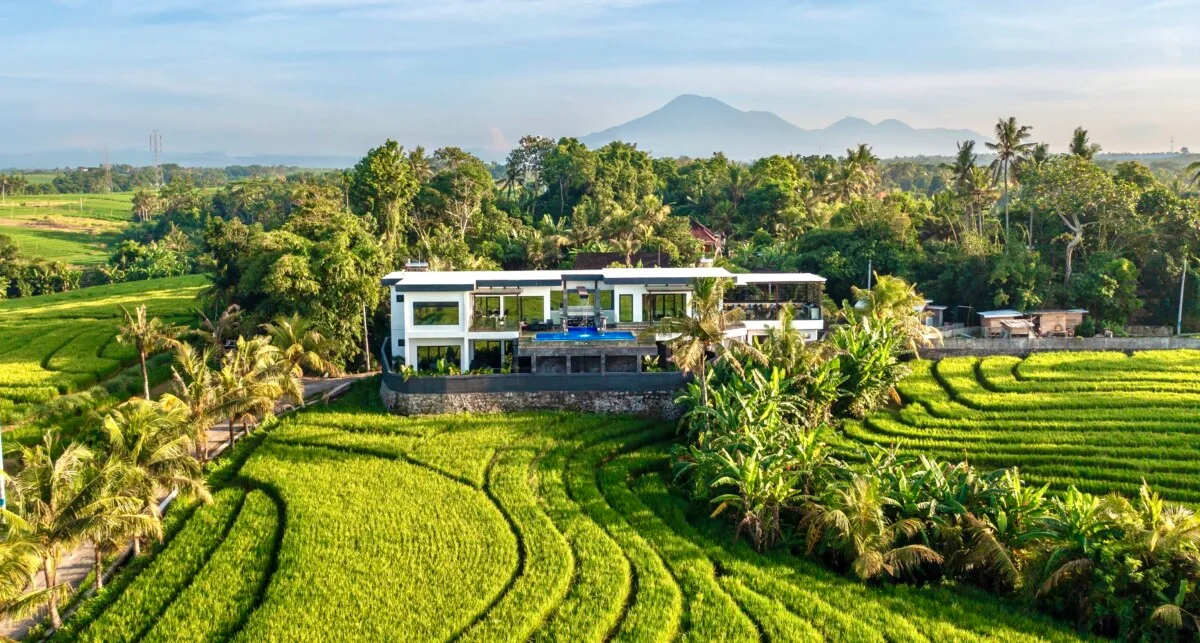 Luxury 3-Bedroom Villa with Ricefield and Ocean Views for Sale