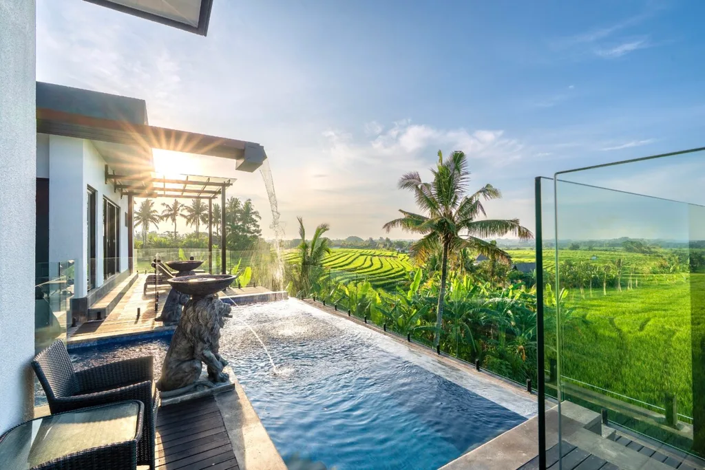 Luxury 3-Bedroom Villa with Ricefield and Ocean Views for Sale — photo 2