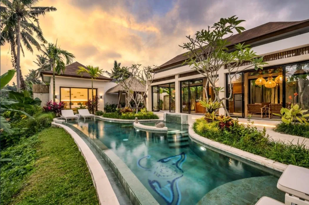 Modern 2 Bedroom Valley Views Villa in Ubud for Sale