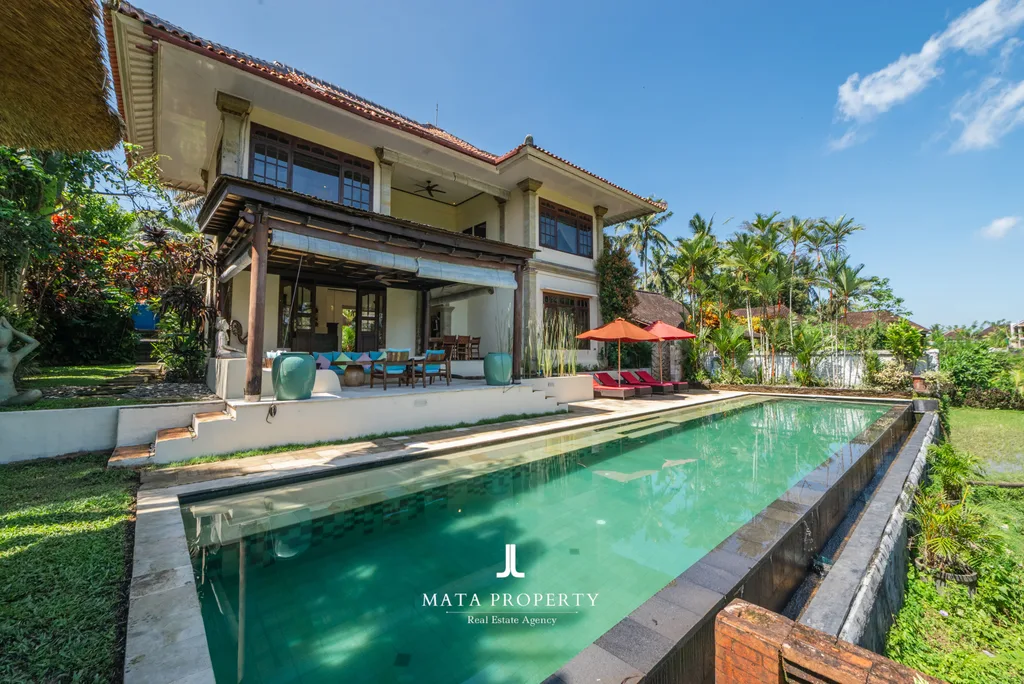 4-Bedroom Freehold Villa with Rice Field Views in Ubud for Sale — photo 5
