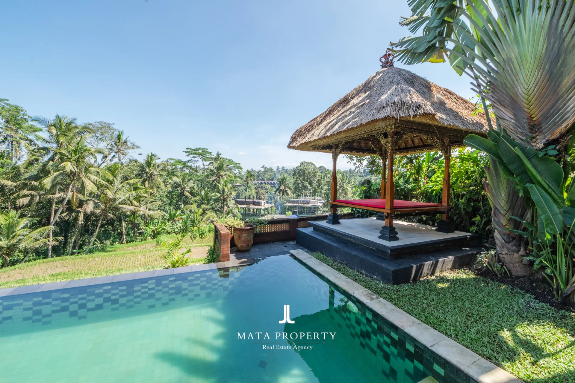 4-Bedroom Freehold Villa with Rice Field Views in Ubud for Sale