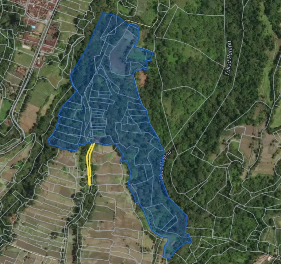 Expansive 13 Hectares of Land with Jungle, River, and Waterfall Views in Tegalalang, Ubud