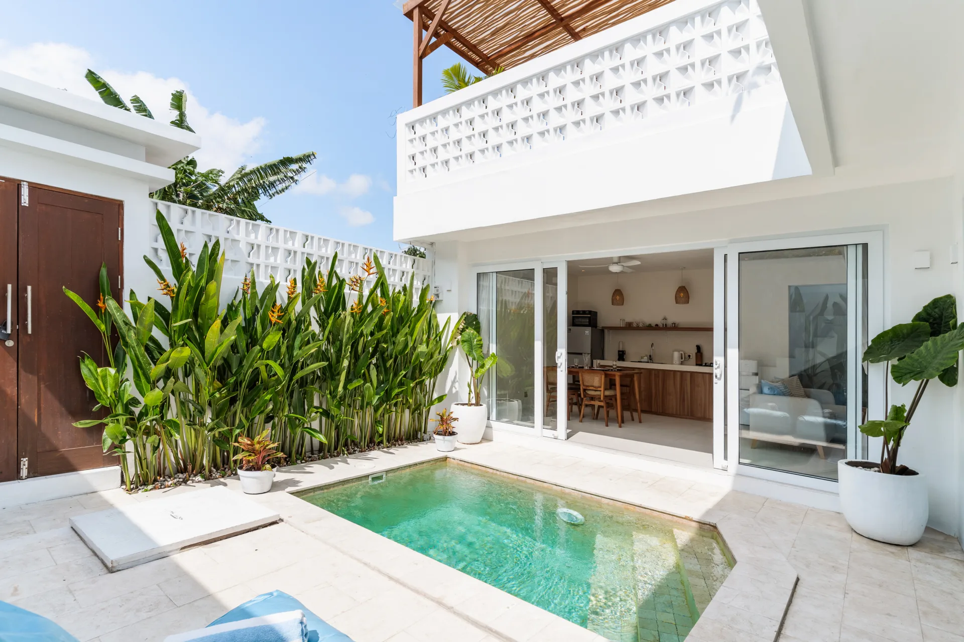 Modern 1 Bedroom Villa with Office in Central Canggu for Sale