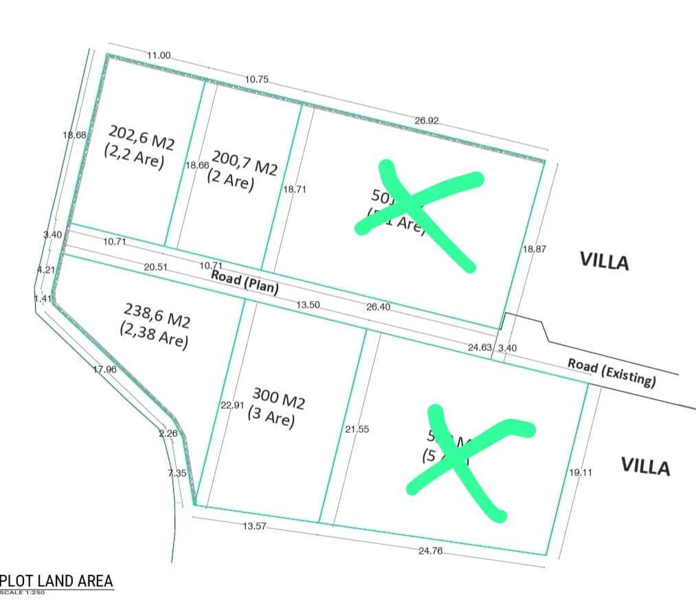 3 Leasehold Land Plots in Kerobokan for Sale — photo 3