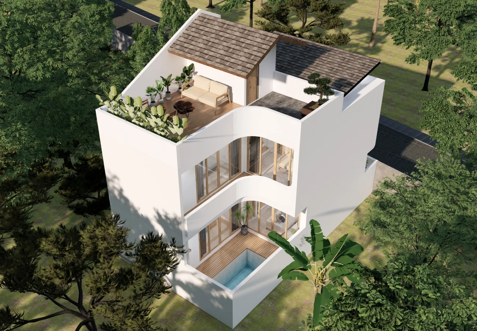 Contemporary 3-Bedroom Villa Near Kedungu Beach for Sale