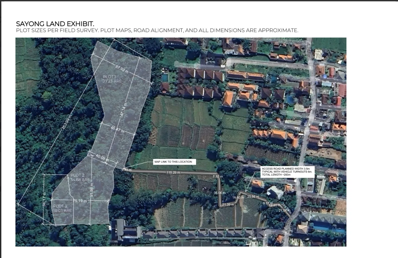 Pink Zone Leasehold Land in Ubud Center for Sale