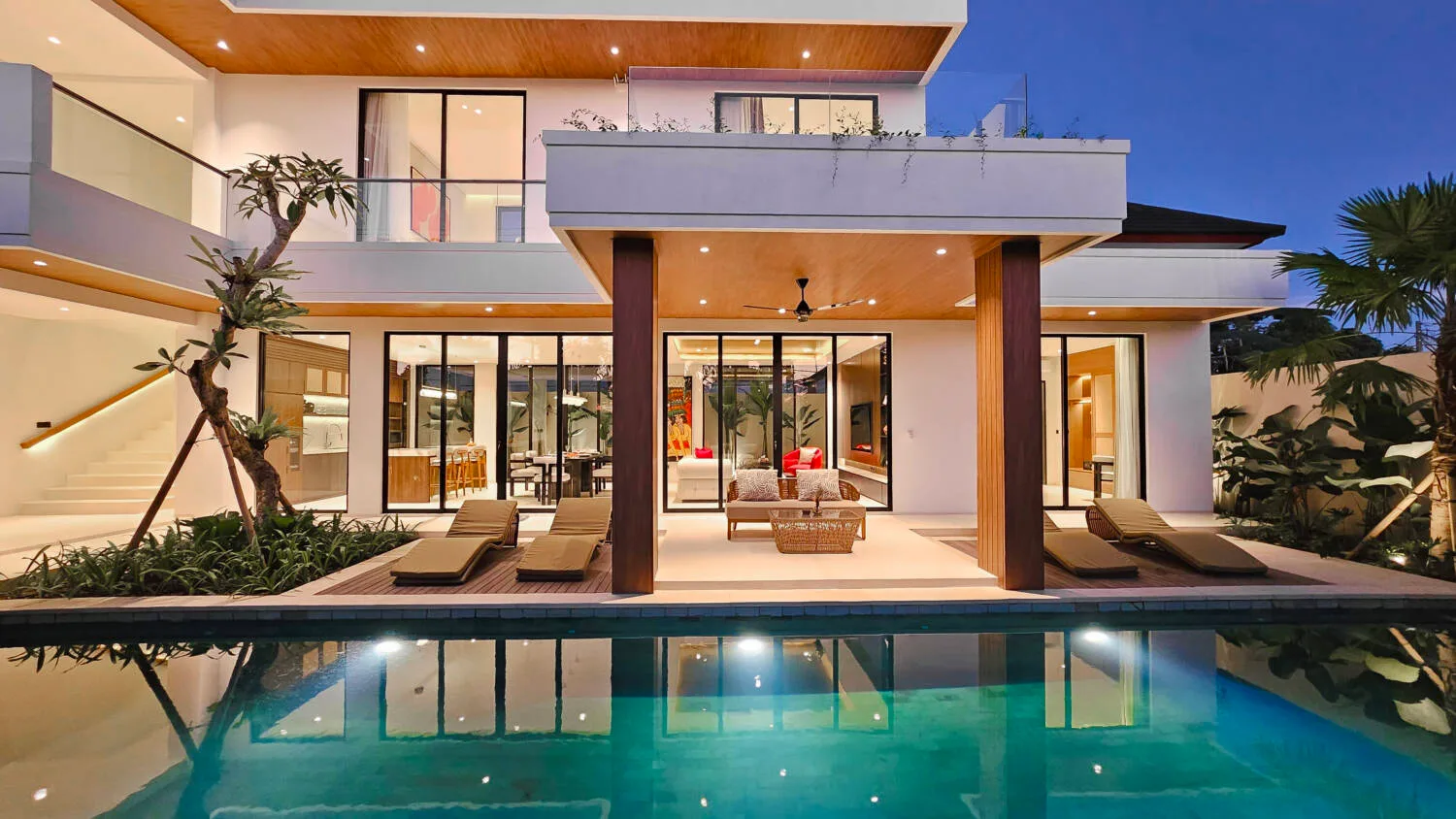 Modern 3 Bedroom Two Storey Layout Villa