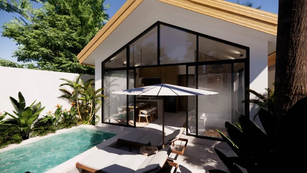Modern Tropical 1BR Investment Villa in Ungasan Uluwatu for Sale with Private Pool