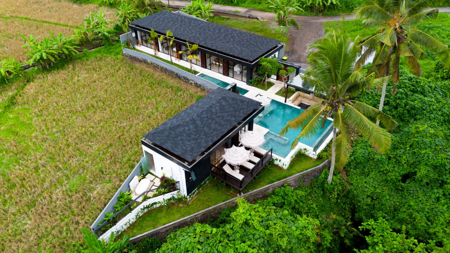 Jungle View 4 Bedroom Villa in Peliatan, Ubud with Private Gym