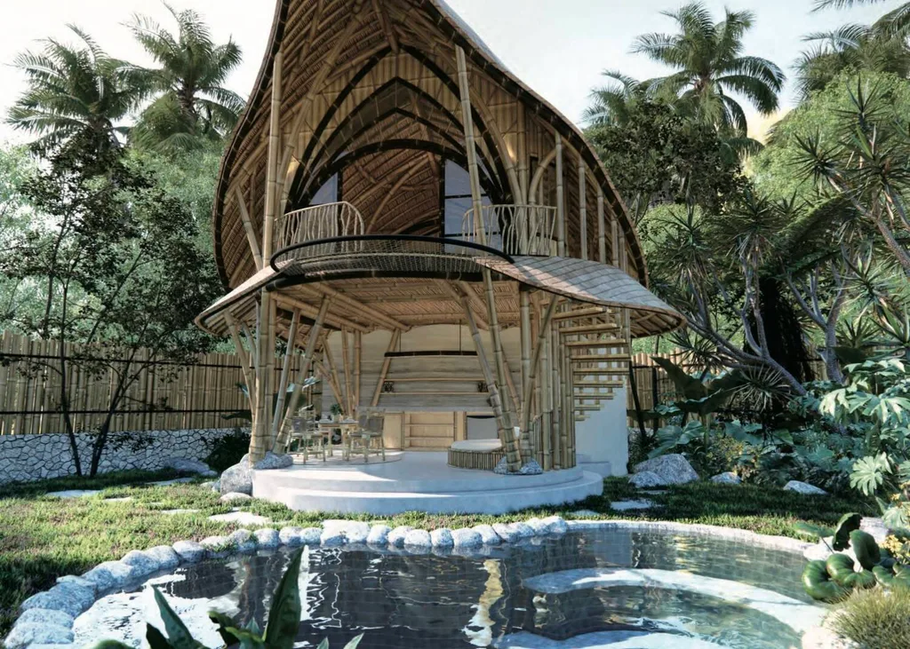 Bamboo Villa with Rice Field Views for Sale in Payangan