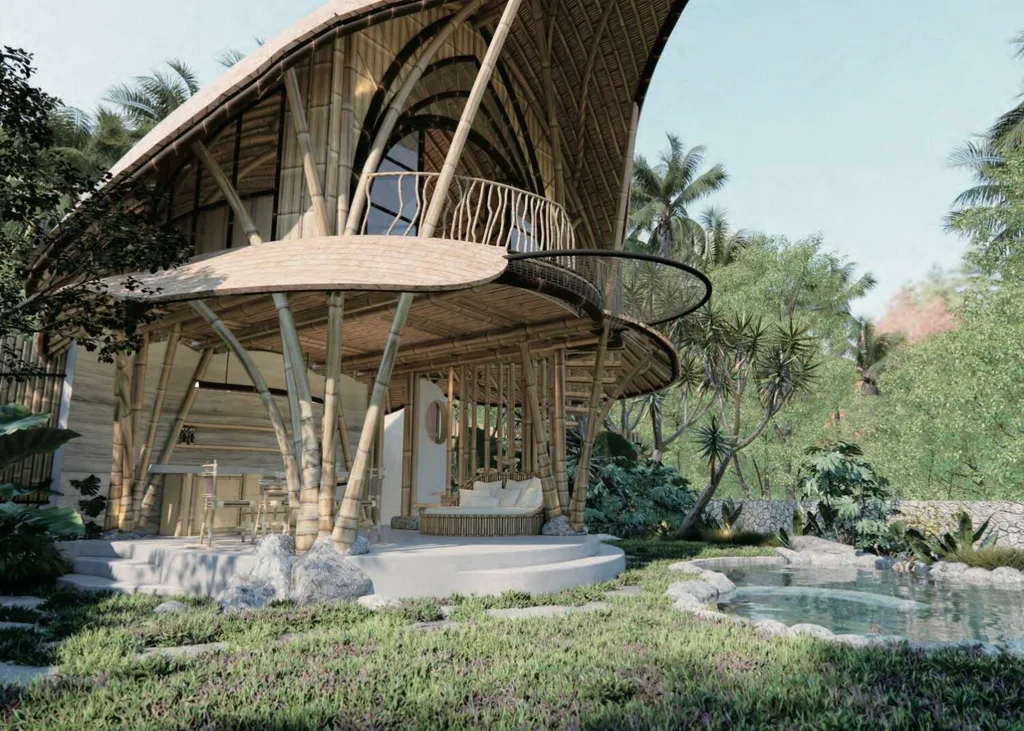 Bamboo Villa with Rice Field Views for Sale in Payangan — photo 2