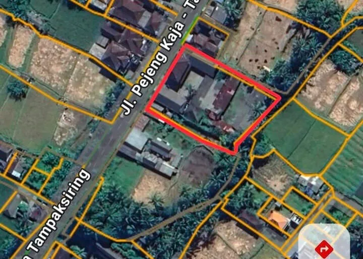 18 ARE Red Zone Land Ubud with Mountain and Rice Field Views