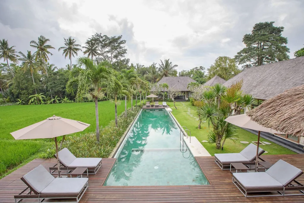 Luxury 4 Bedroom with Panoramic Rice Field Views in Ubud