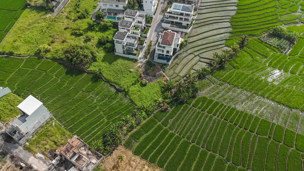 Freehold  Ricefield view Land 300 Meters from the Beach — photo 2