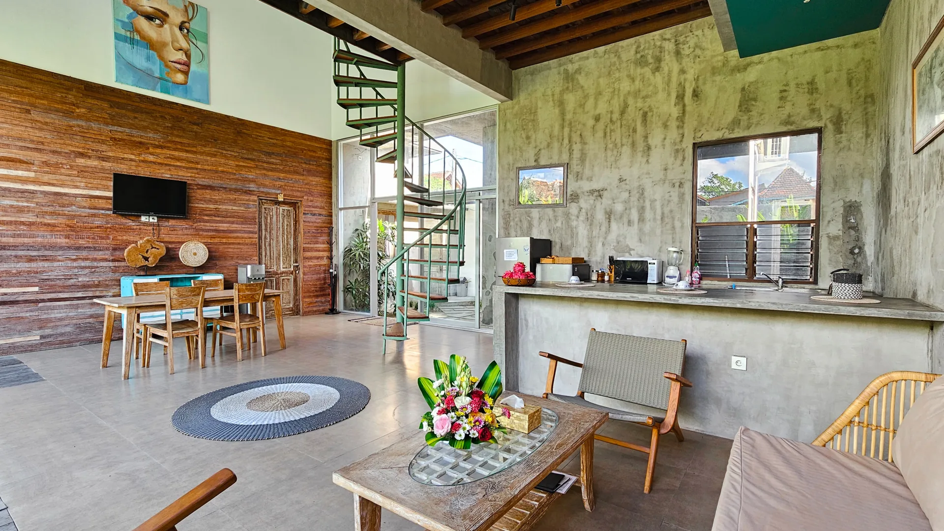 Aesthetic Bohemian 4-Bedroom Villa for Rent in Canggu