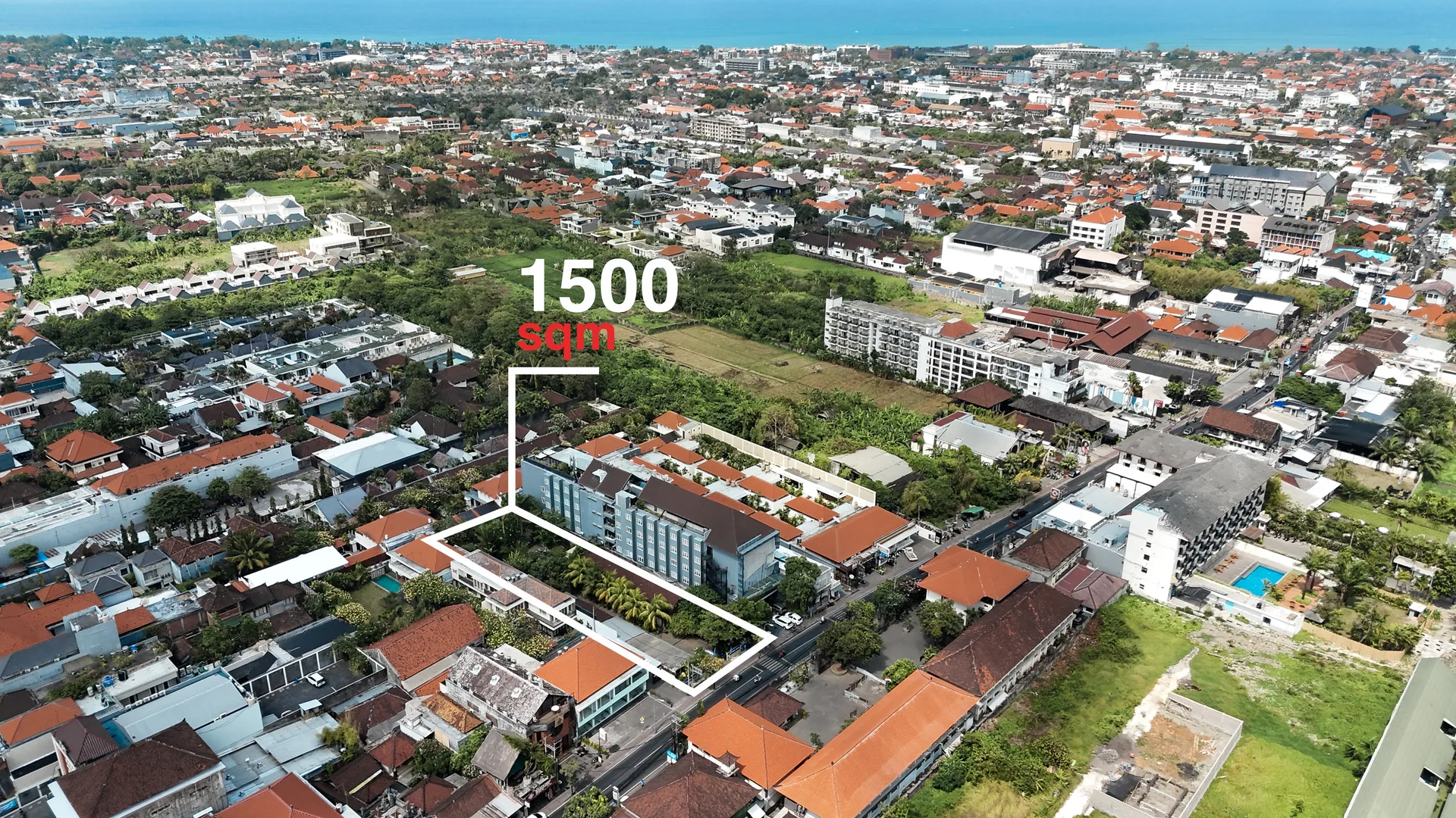 1500 sqm Land for Lease in Seminyak, Petitenget with Existing Structure