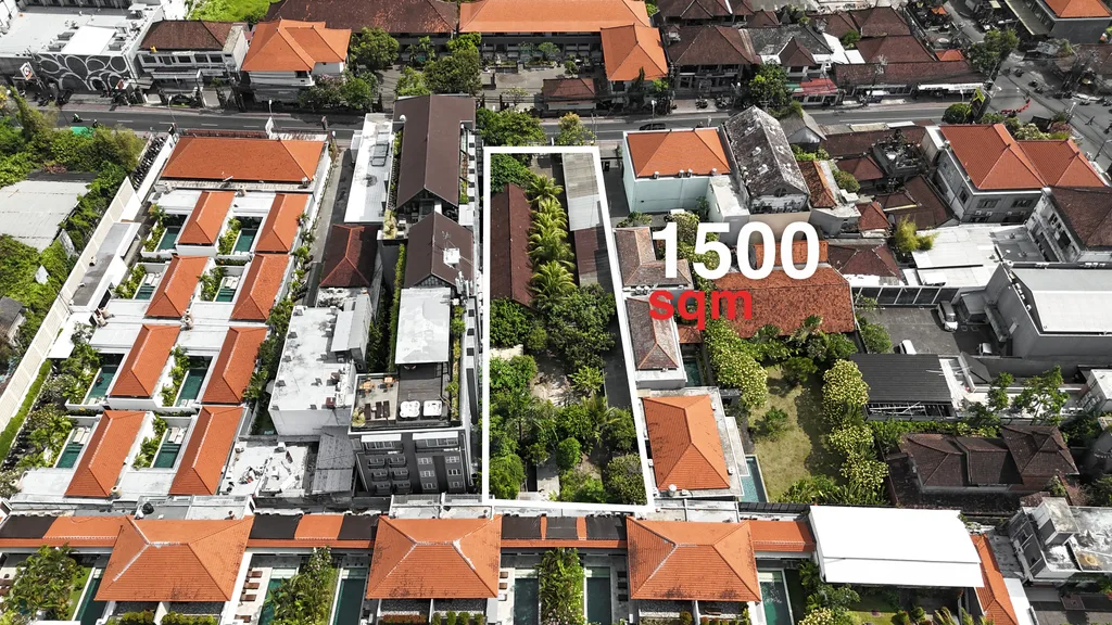 1500 sqm Land for Lease in Seminyak, Petitenget with Existing Structure — photo 2