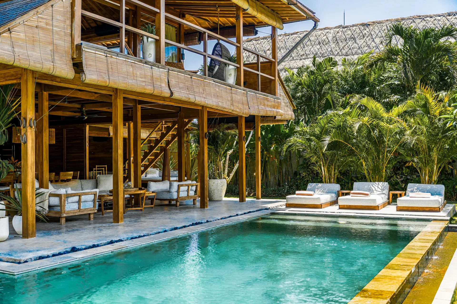 Exceptional 3-Bedroom Teak Wood Residence with Private Pool in Seseh